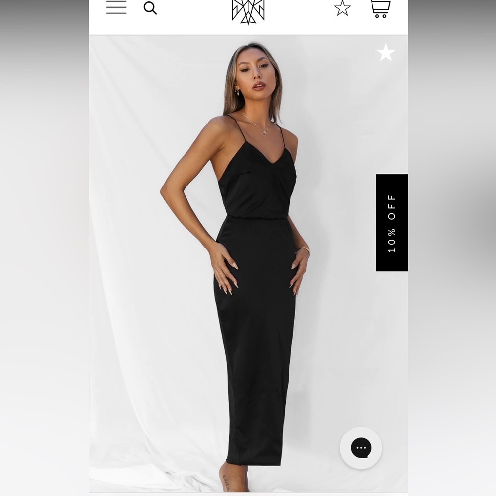 All Things Golden black dress size S